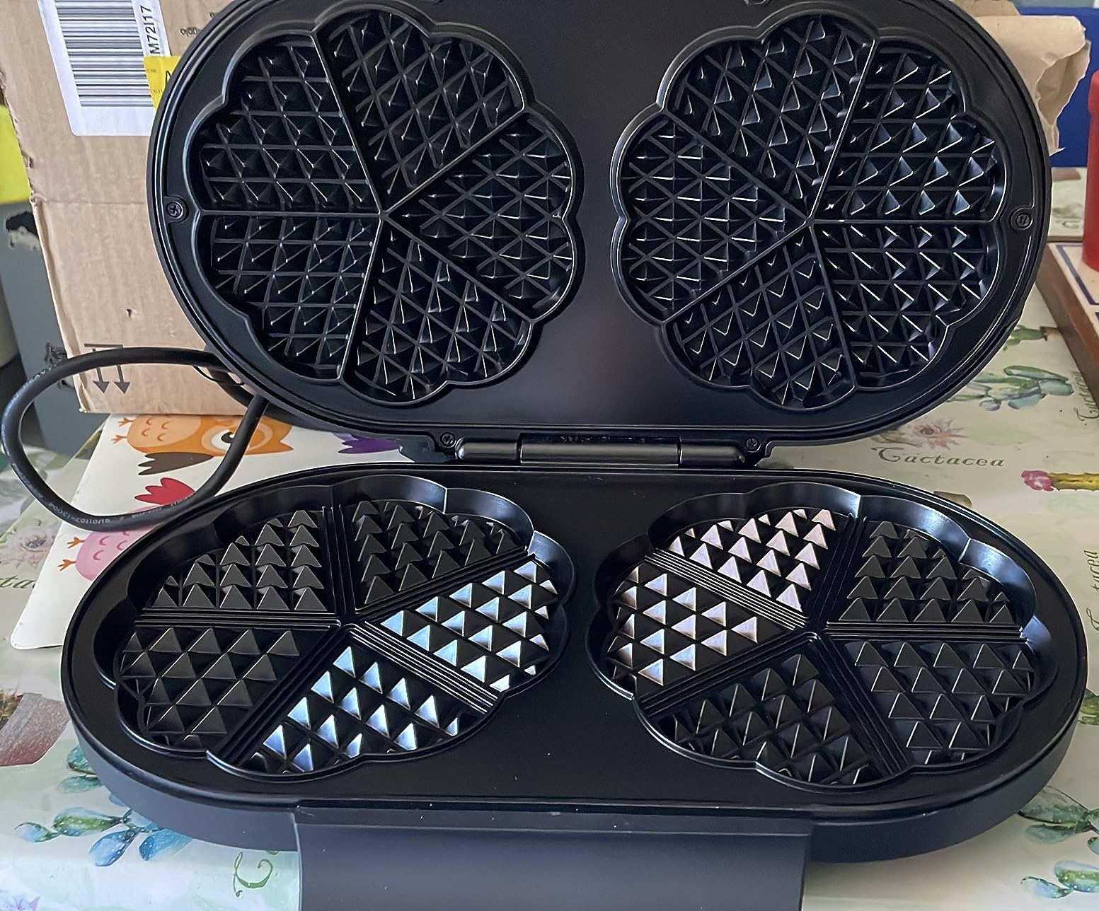 Severin WA 2119 Piastra Waffle Design 2 Cialde Nero