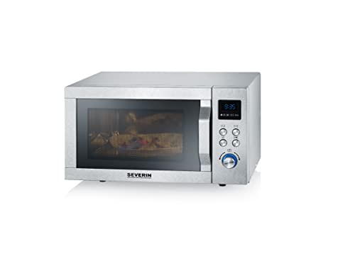 Severin MW 7776 forno microonde grill aria calda 3 in 1 argento