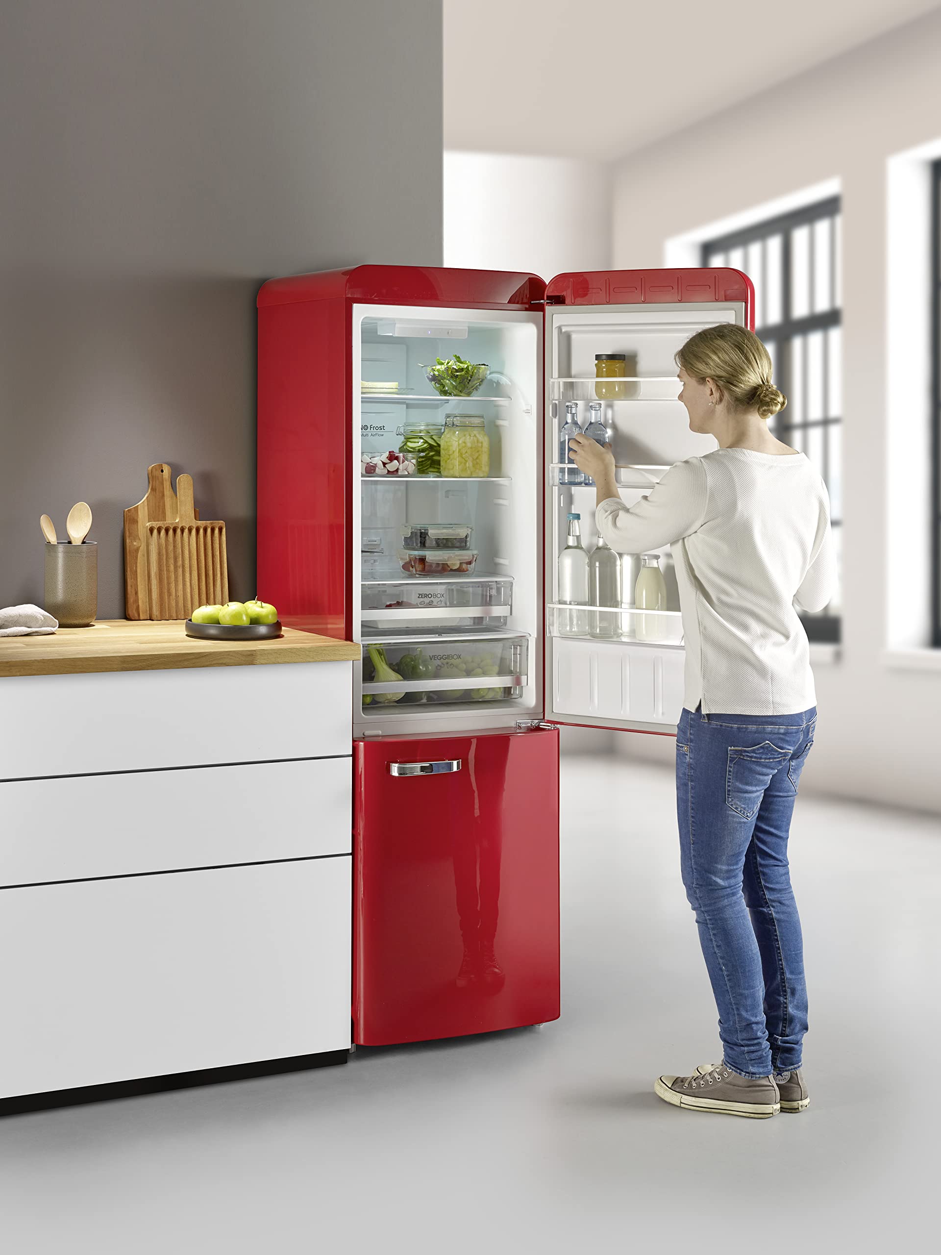 Severin RKG 8927 frigorifero combinato rosso 250 L NoFrost