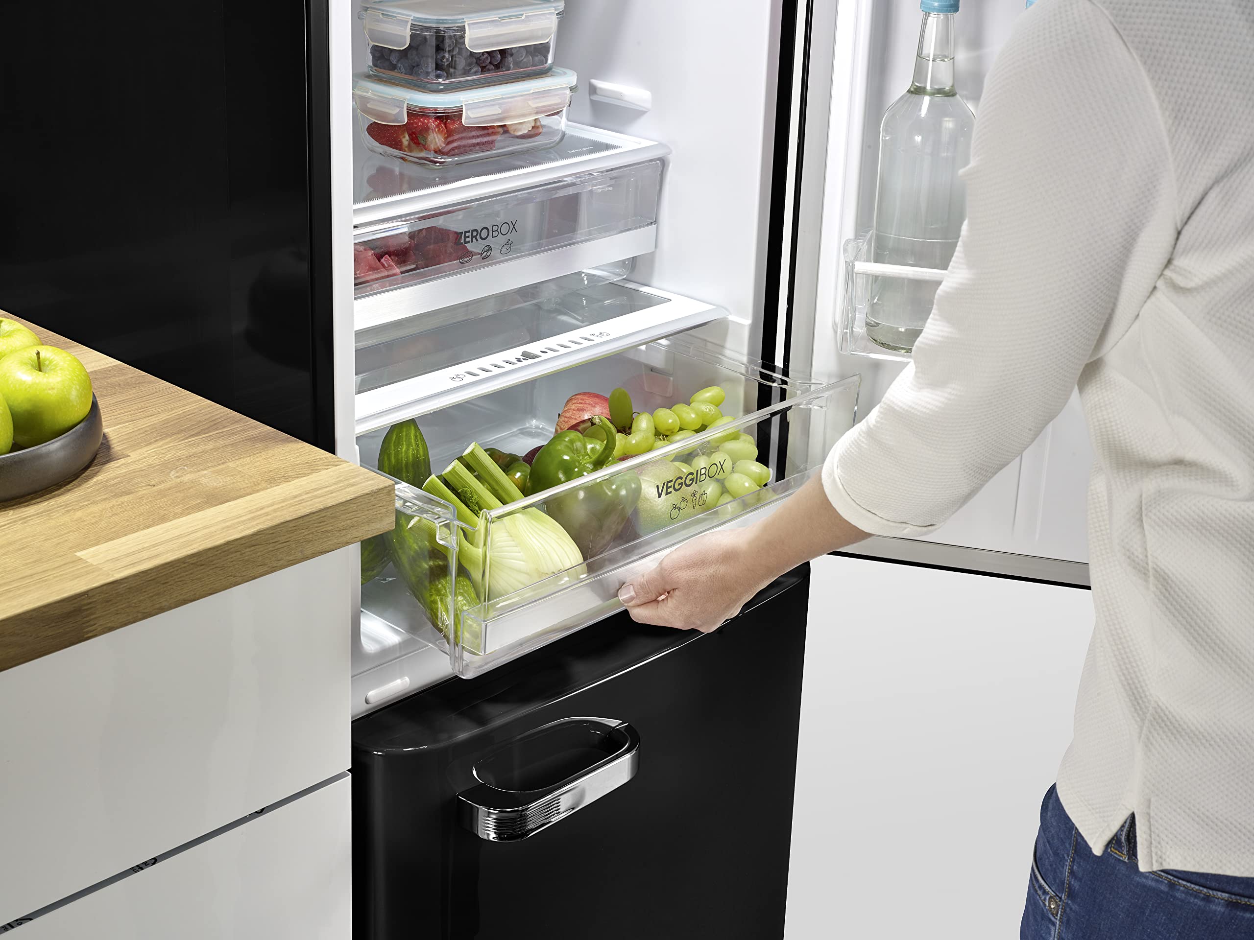 Severin RKG 8928 frigorifero combinato nero 250 L NoFrost