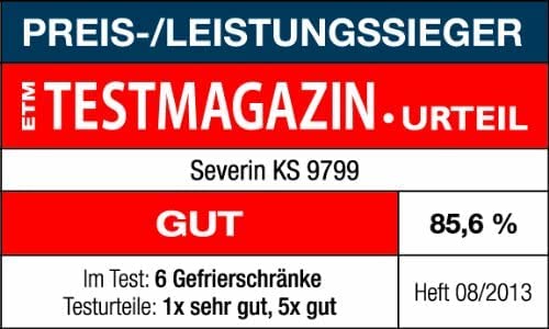Severin KS 9799 Congelatore Verticale Bianco 196L A++