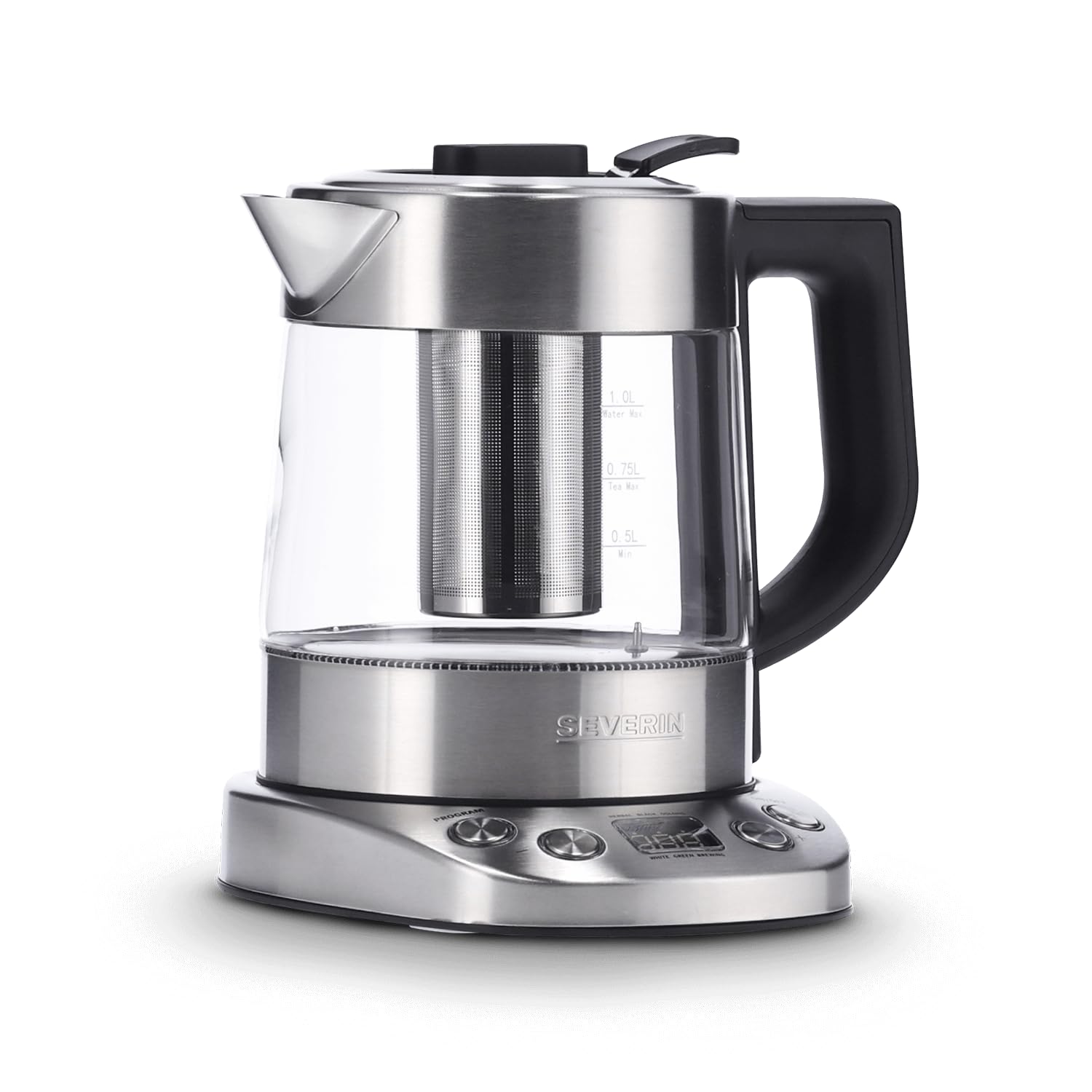 Severin WK 3473 Bollitore Vetro 1 L con Filtro Tè 2200 W