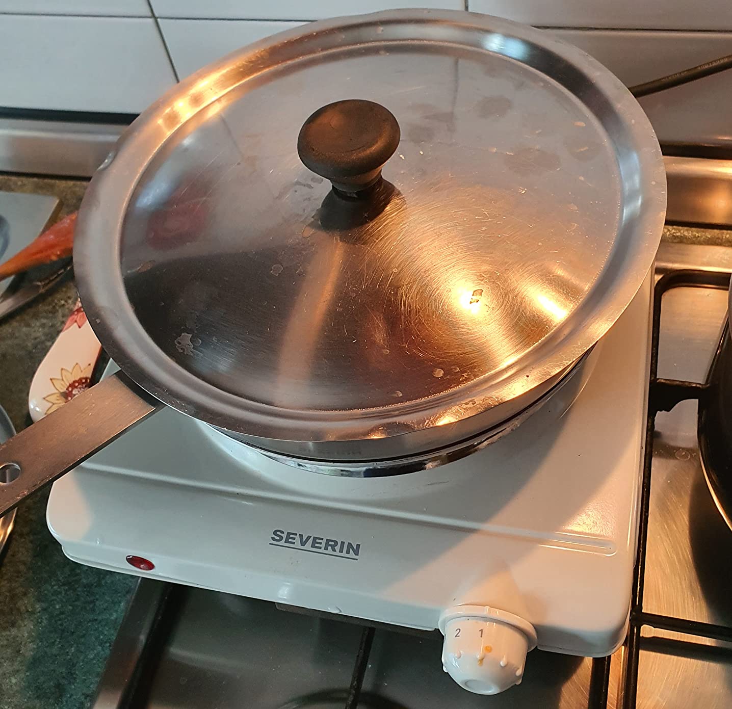 Severin DK 1091 fornello elettrico bianco 1500 W 18 cm
