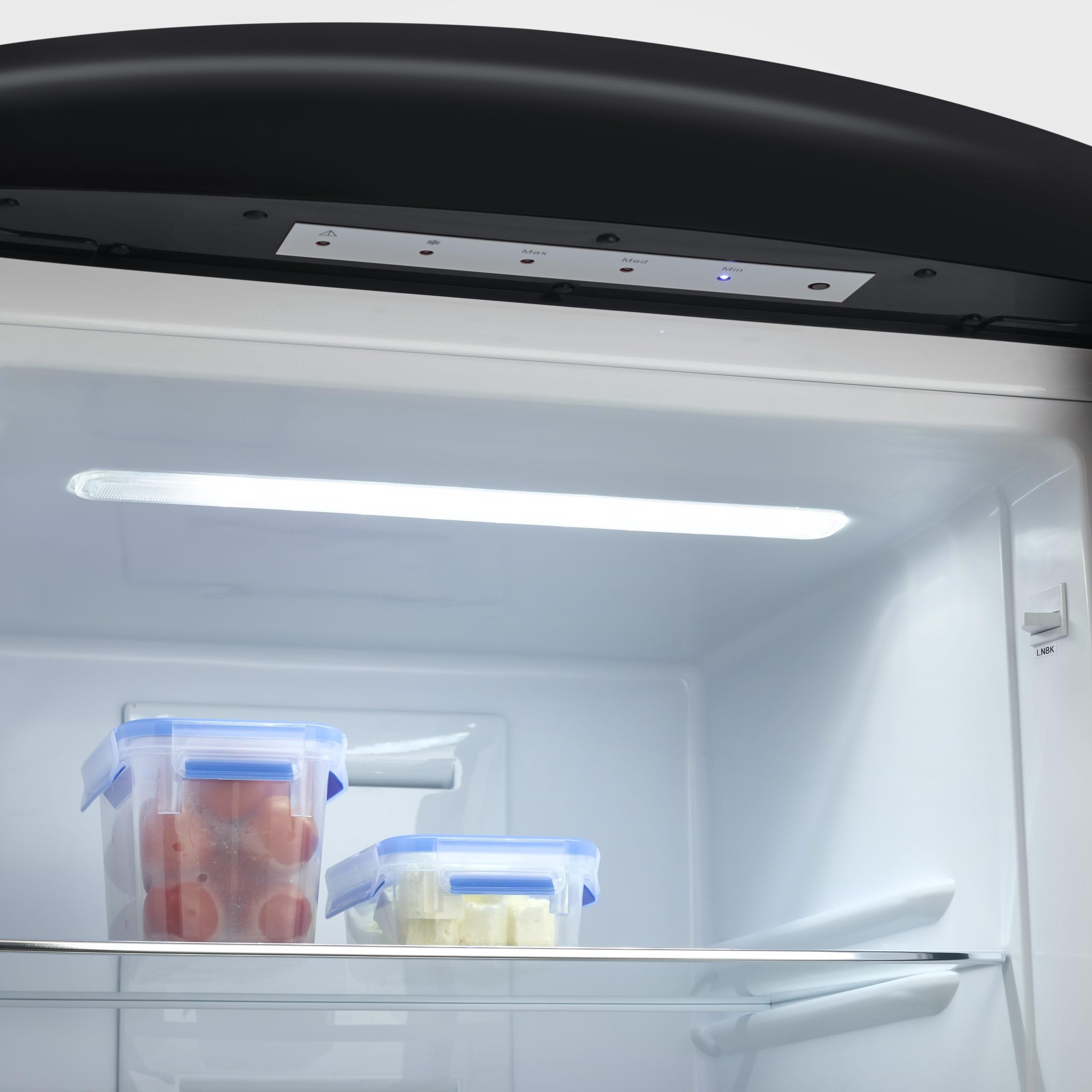 Severin RKG 8998 Frigo Combinato NoFrost 315 L Nero Retrò