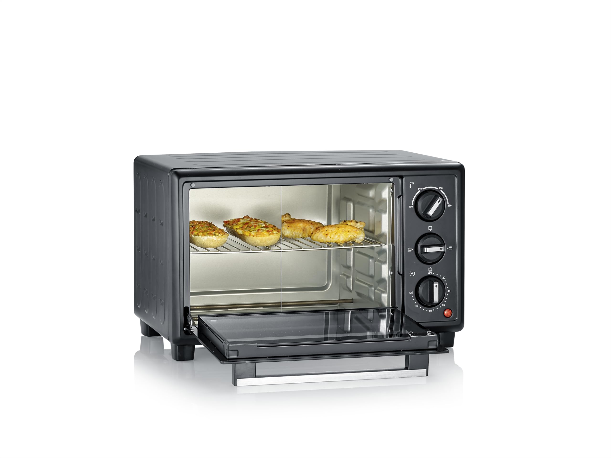 Severin Fornetto Elettrico 20L Mini Forno 1600W Nero Timer 120