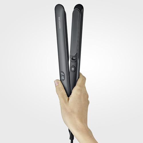 Severin piastra capelli ceramica nero opaco ioni 230°C