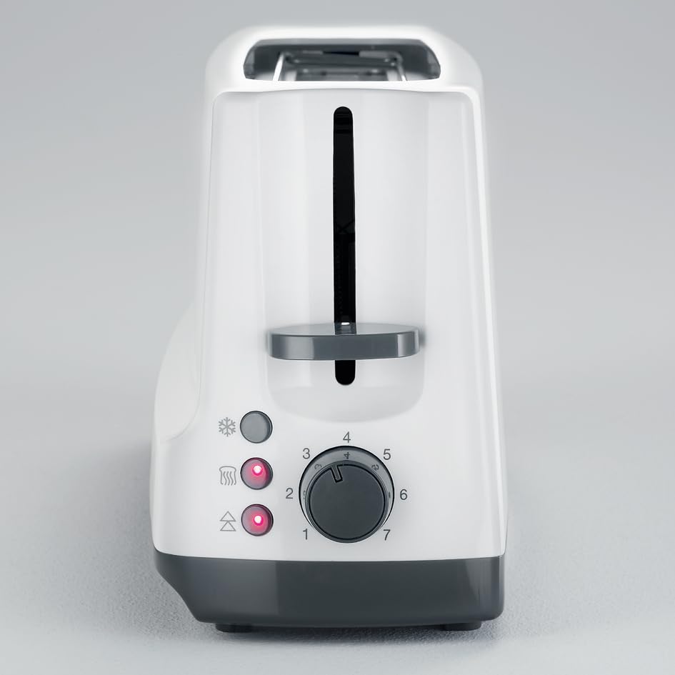 Severin AT 2232 tostapane 2 fette inox 800 W bianco