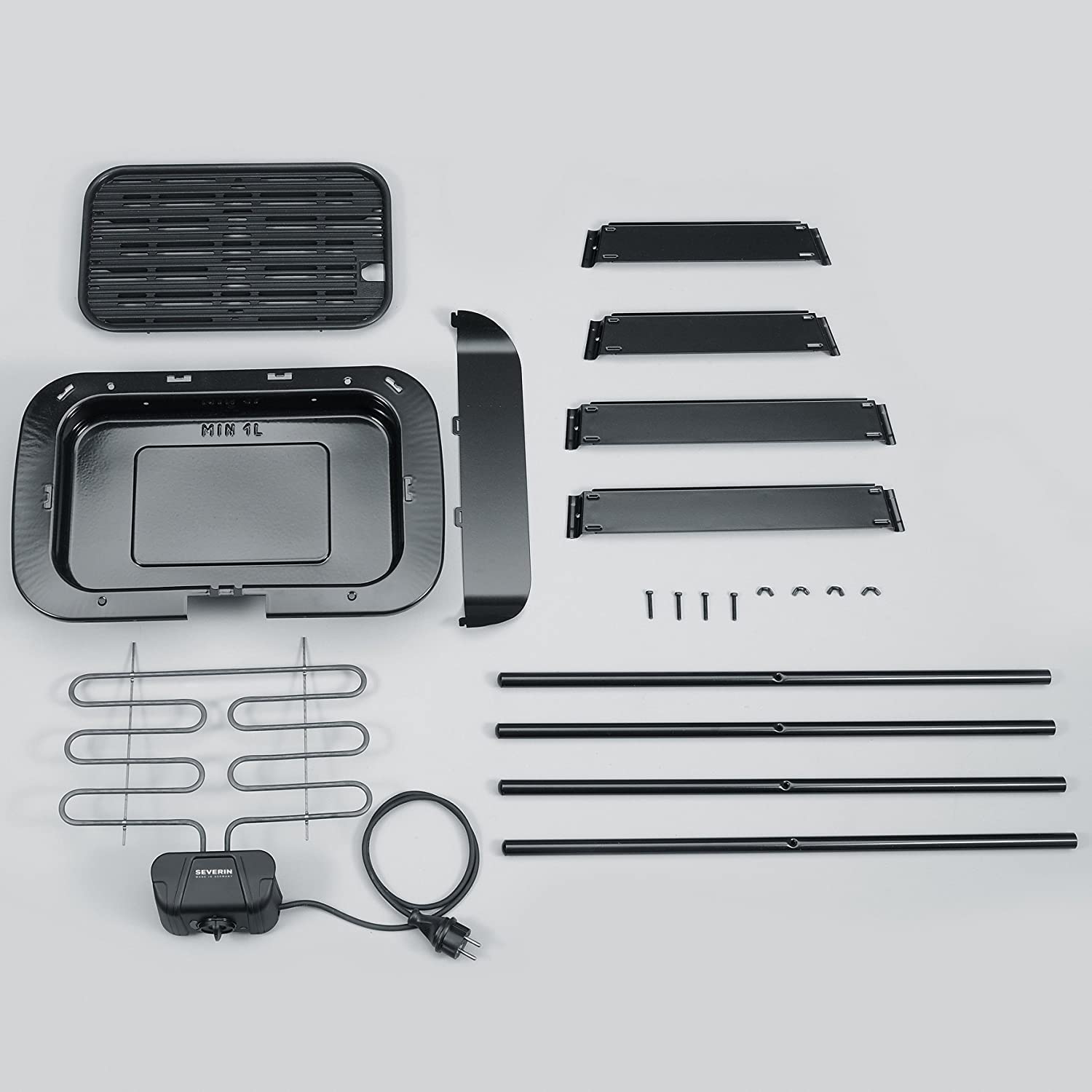 Severin PG 8522 Barbecue Grill Elettrico Nero 1600 W