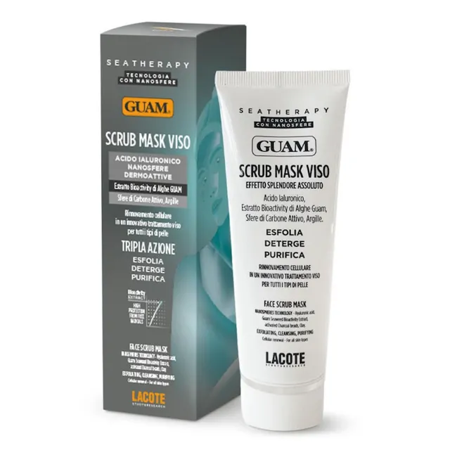 Guam Seatherapy Scrub Mask viso 75 ml carbone e argilla