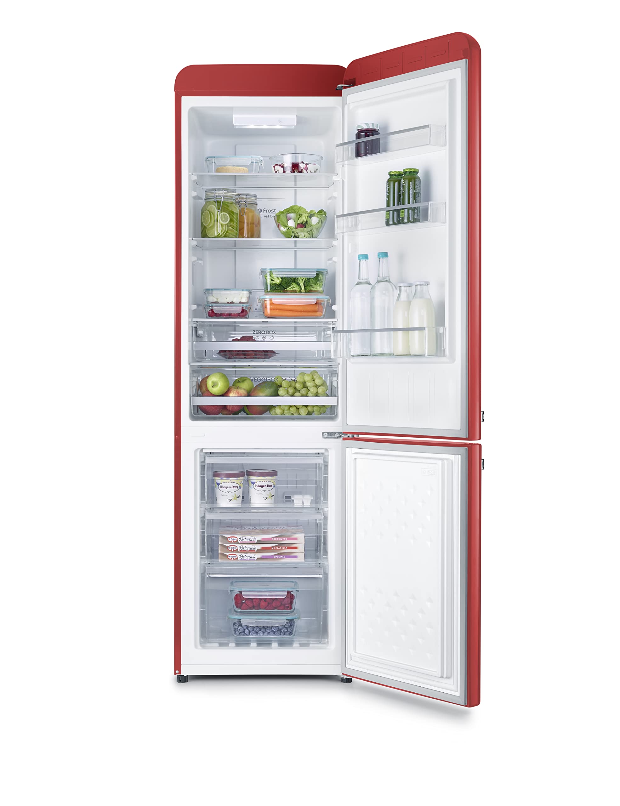 Severin RKG 8927 frigorifero combinato rosso 250 L NoFrost