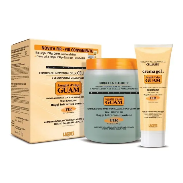 Guam Tourmaline F.I.R. fanghi alga 1000 g + crema gel 200 ml