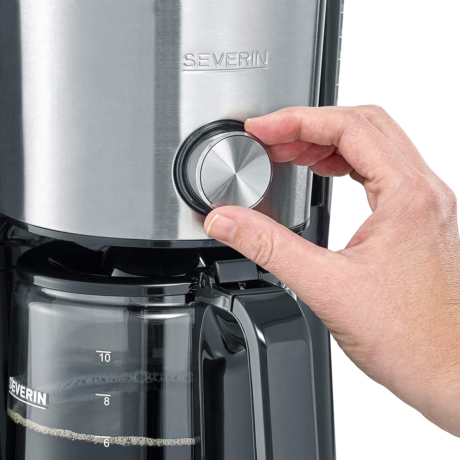 Severin KA 4825 Macchina Caffè Filtro 10 Tazze Vetro
