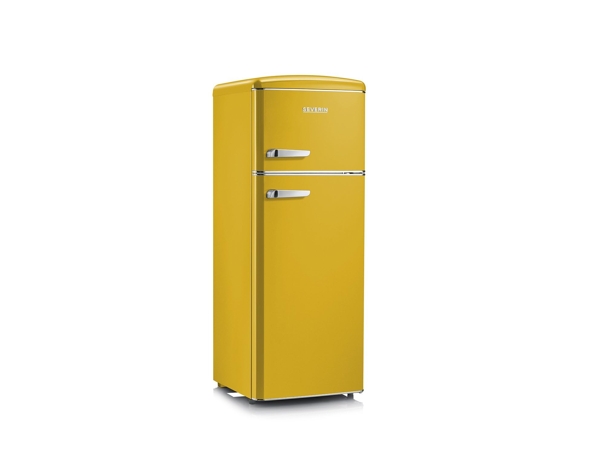 Severin RKG 8936 frigorifero combinato giallo 206 L retrò