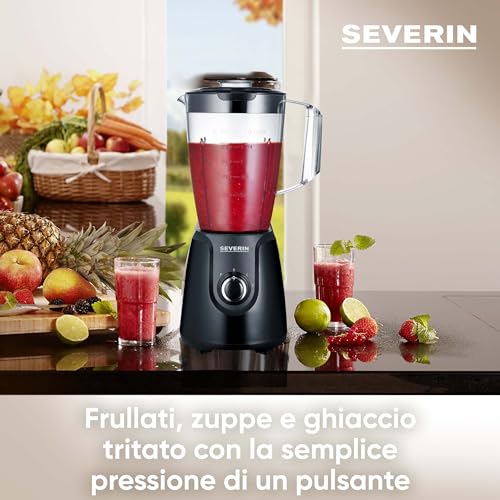 Severin SM 3707 frullatore nero 1,5L 600W tritan