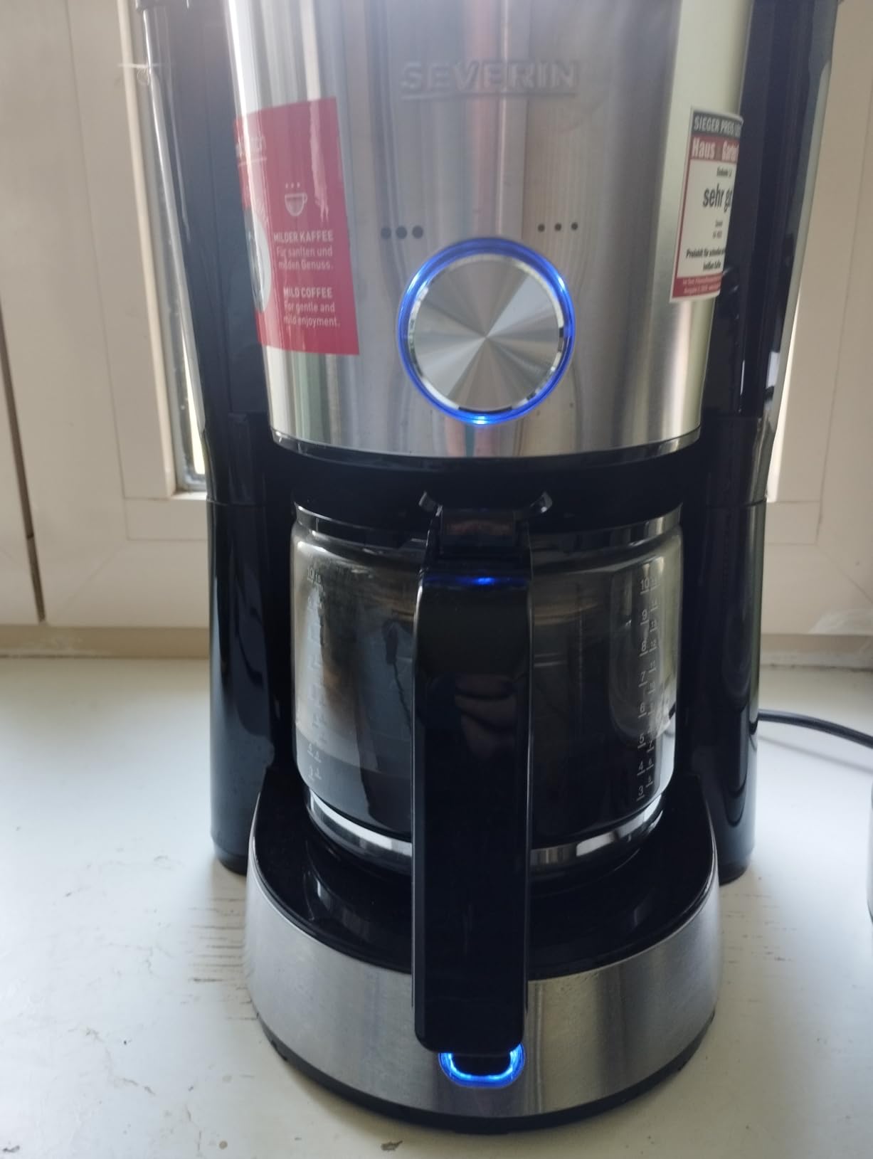 Severin KA 4825 Macchina Caffè Filtro 10 Tazze Vetro