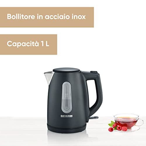 Severin WK 9553 Bollitore Elettrico 1 L Nero 2200 W