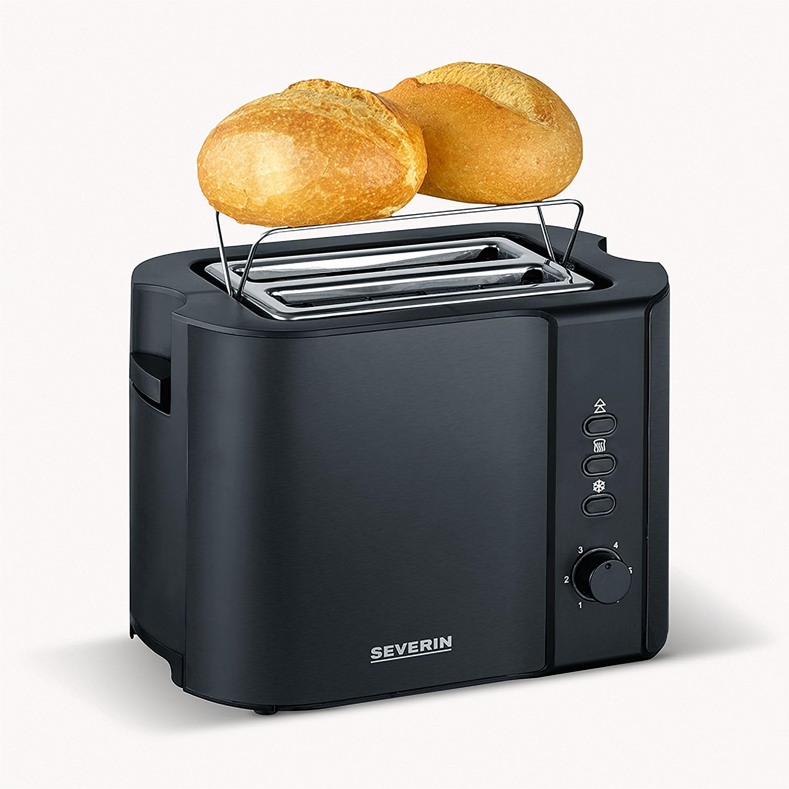 Severin 9552 tostapane 800 W nero opaco 2 fette