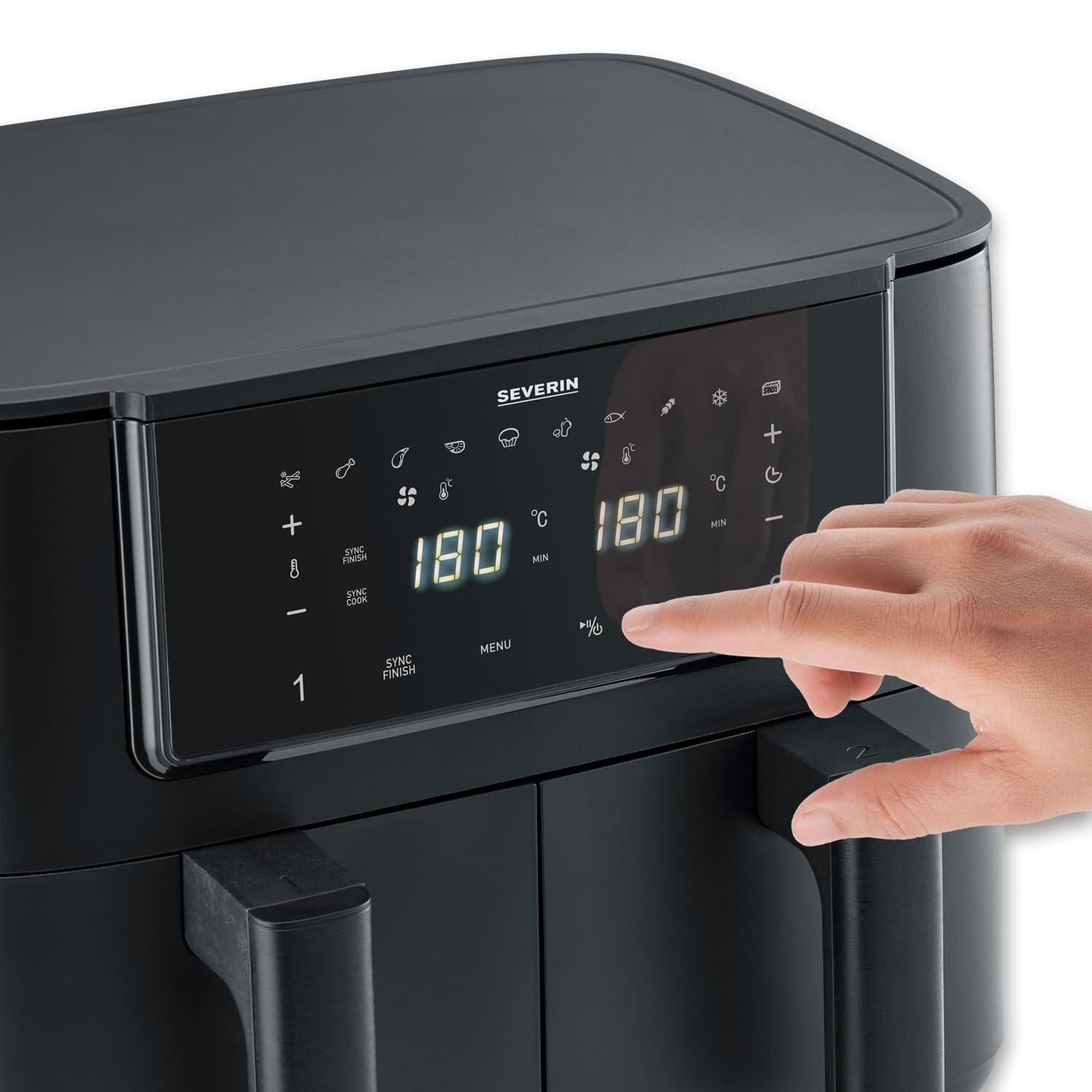 Severin FR 2463 friggitrice ad aria 8L Dual Zone 2600W 11 programmi