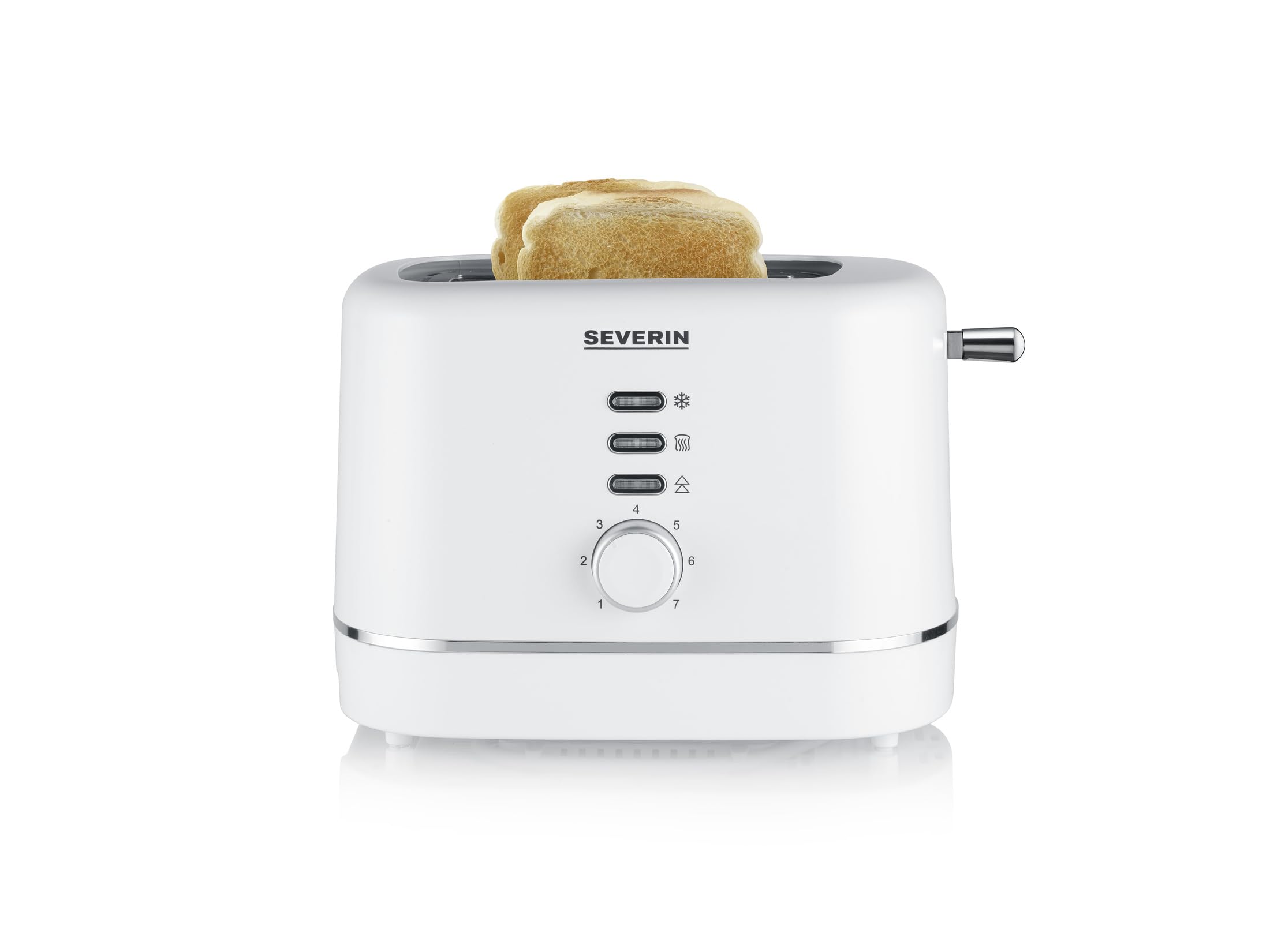 Severin AT 4324 Tostapane 2 Fette Bianco 850 W Compatto