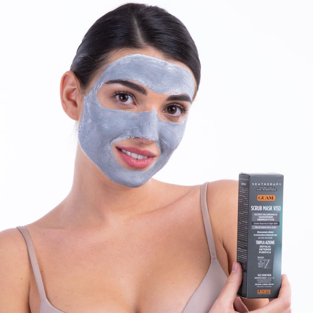 Guam Seatherapy Scrub Mask viso 75 ml carbone e argilla