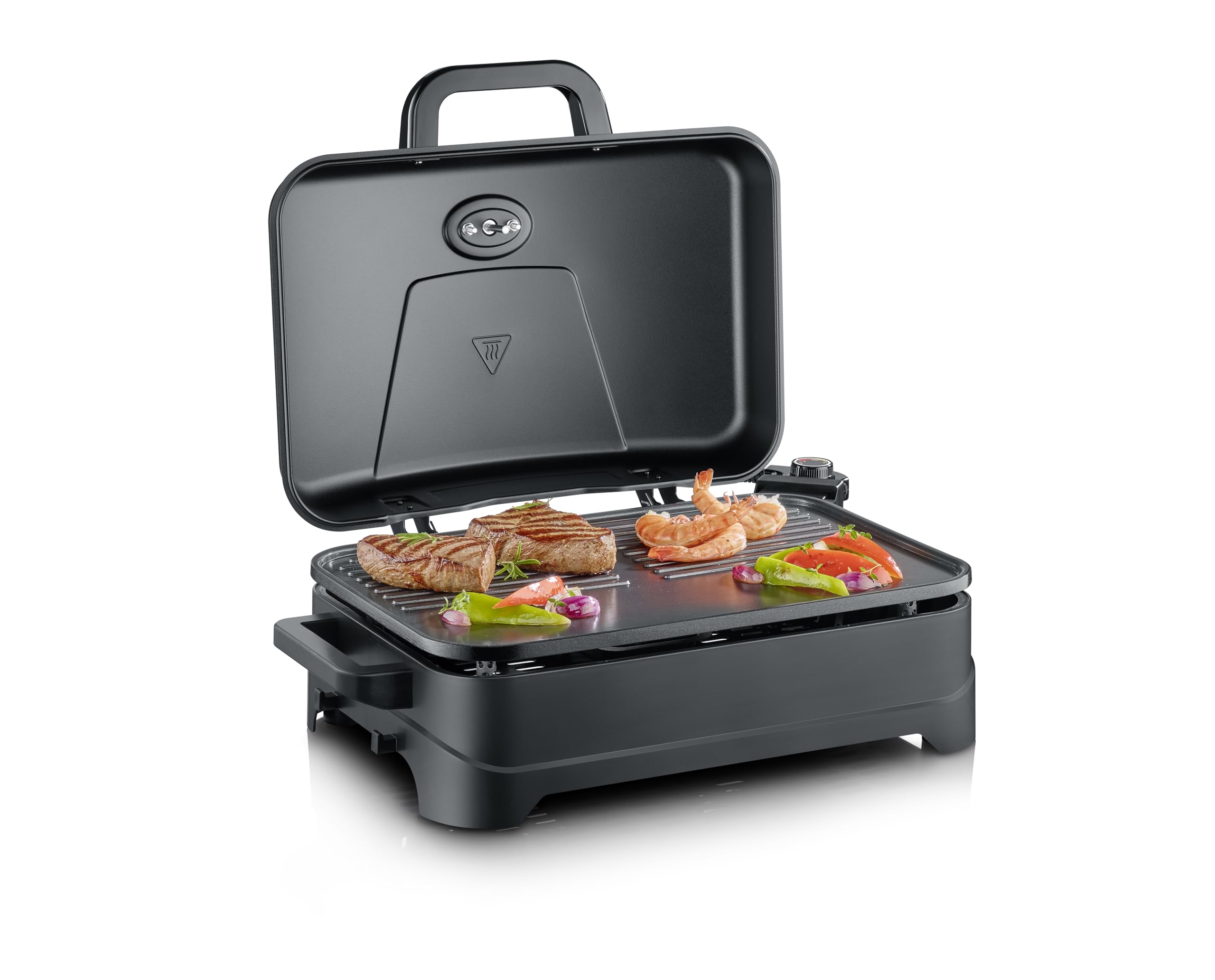 Severin 8597 Barbecue Elettrico 2300W con Coperchio