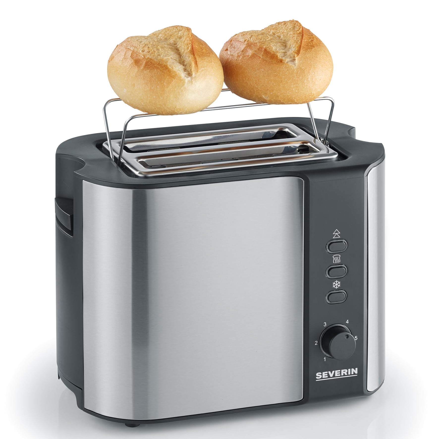 Severin AT 2589 Tostapane 800 W Argento Acciaio Inox
