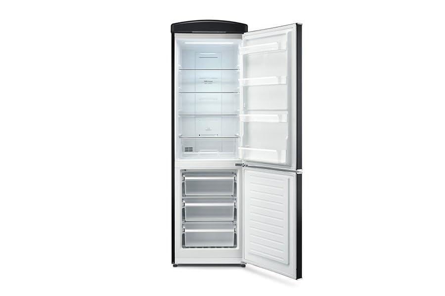 Severin RKG 8998 Frigo Combinato NoFrost 315 L Nero Retrò