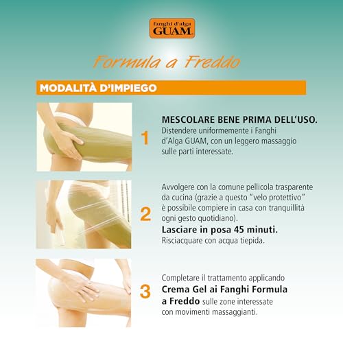 Guam Fanghi d'Alga Freddo 1kg Anticellulite Corpo