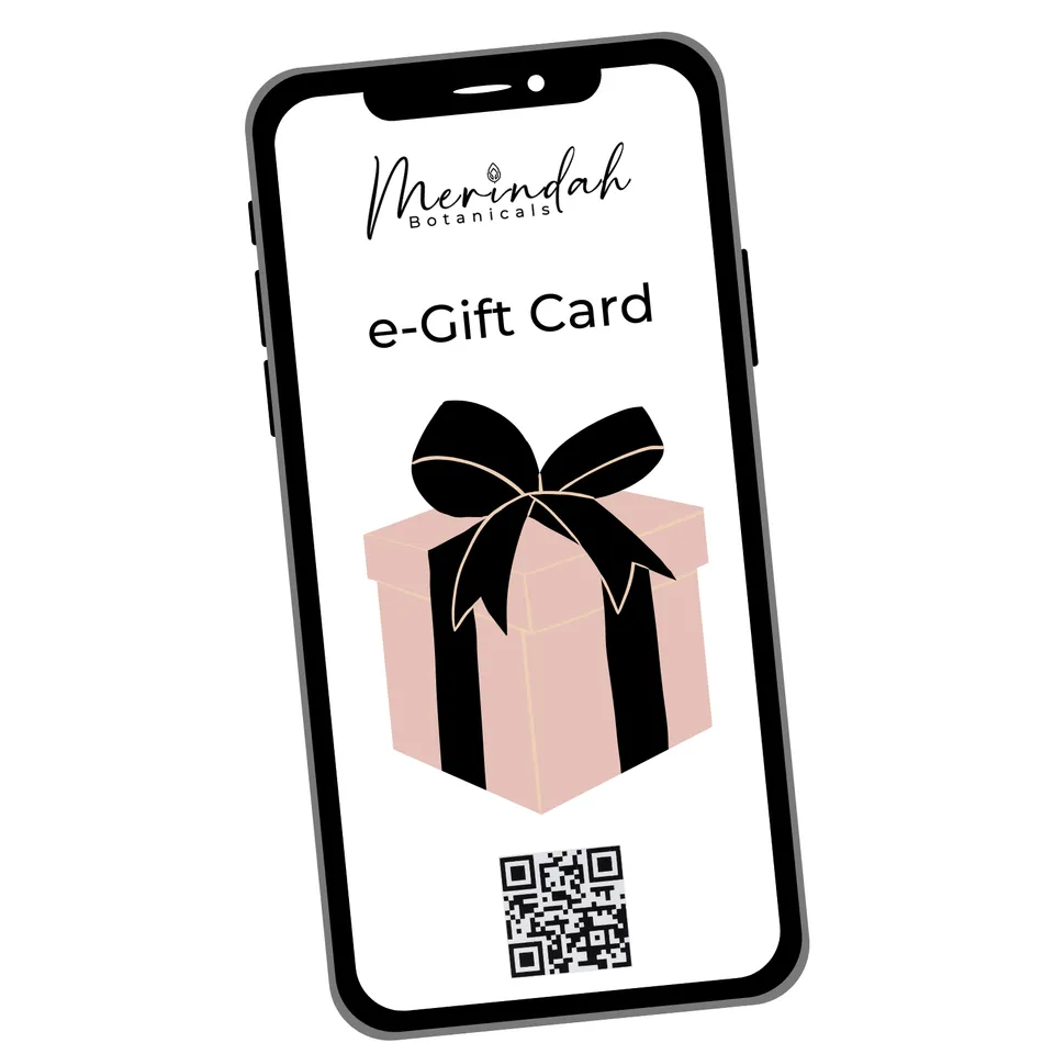 Merindah Botanicals Gift Cards buono regalo skincare e-gift