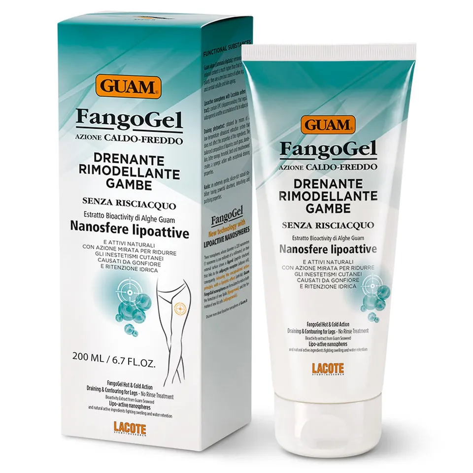 Guam FangoGel Gambe Drenante fangogel 500 g anticellulite