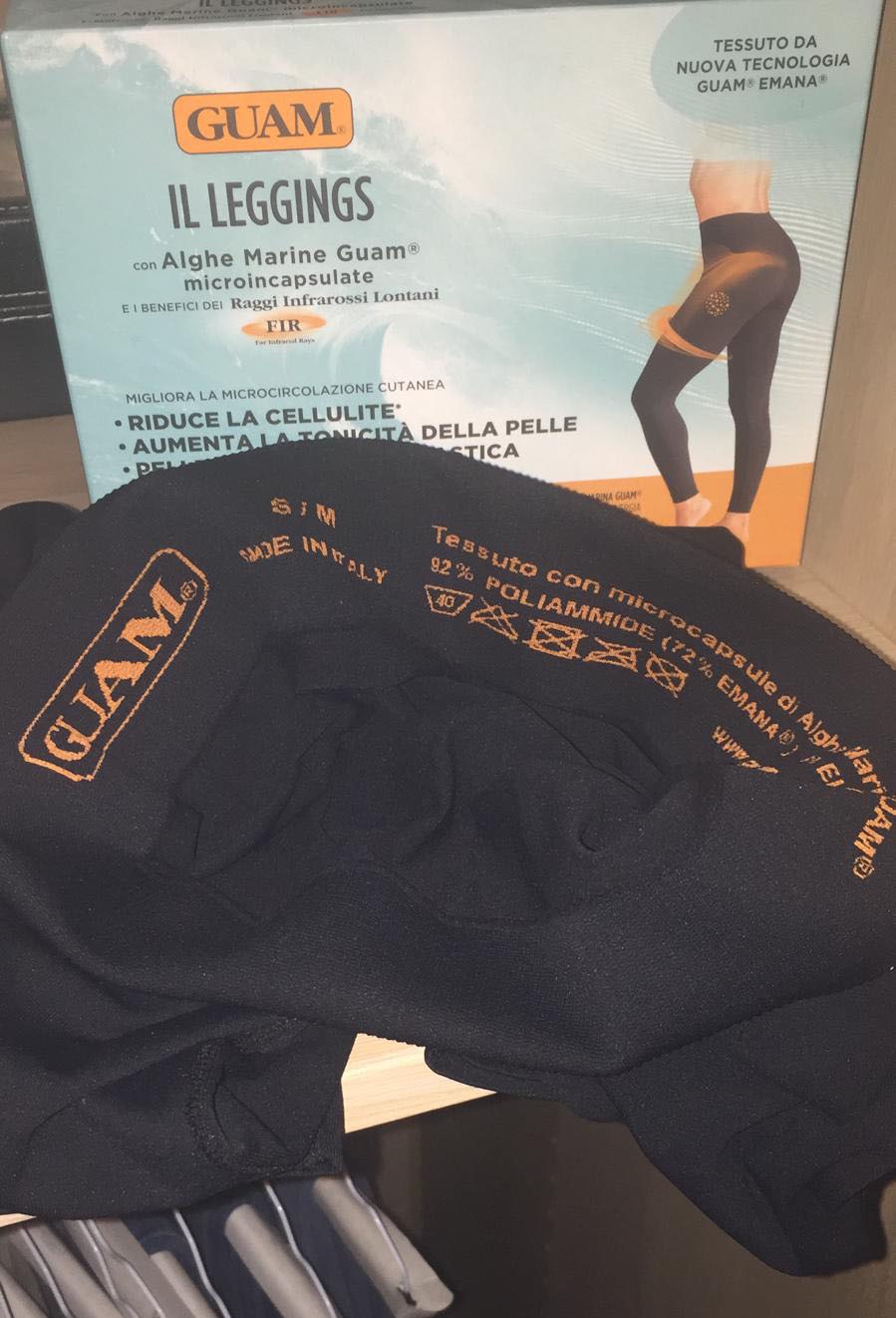 Guam Fibramar leggings alghe marine nero 42-44