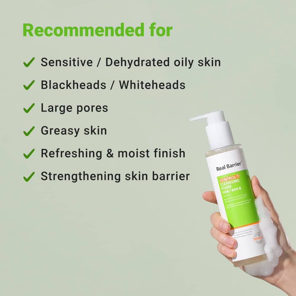Real Barrier Control-T schiuma viso sebo 190 ml