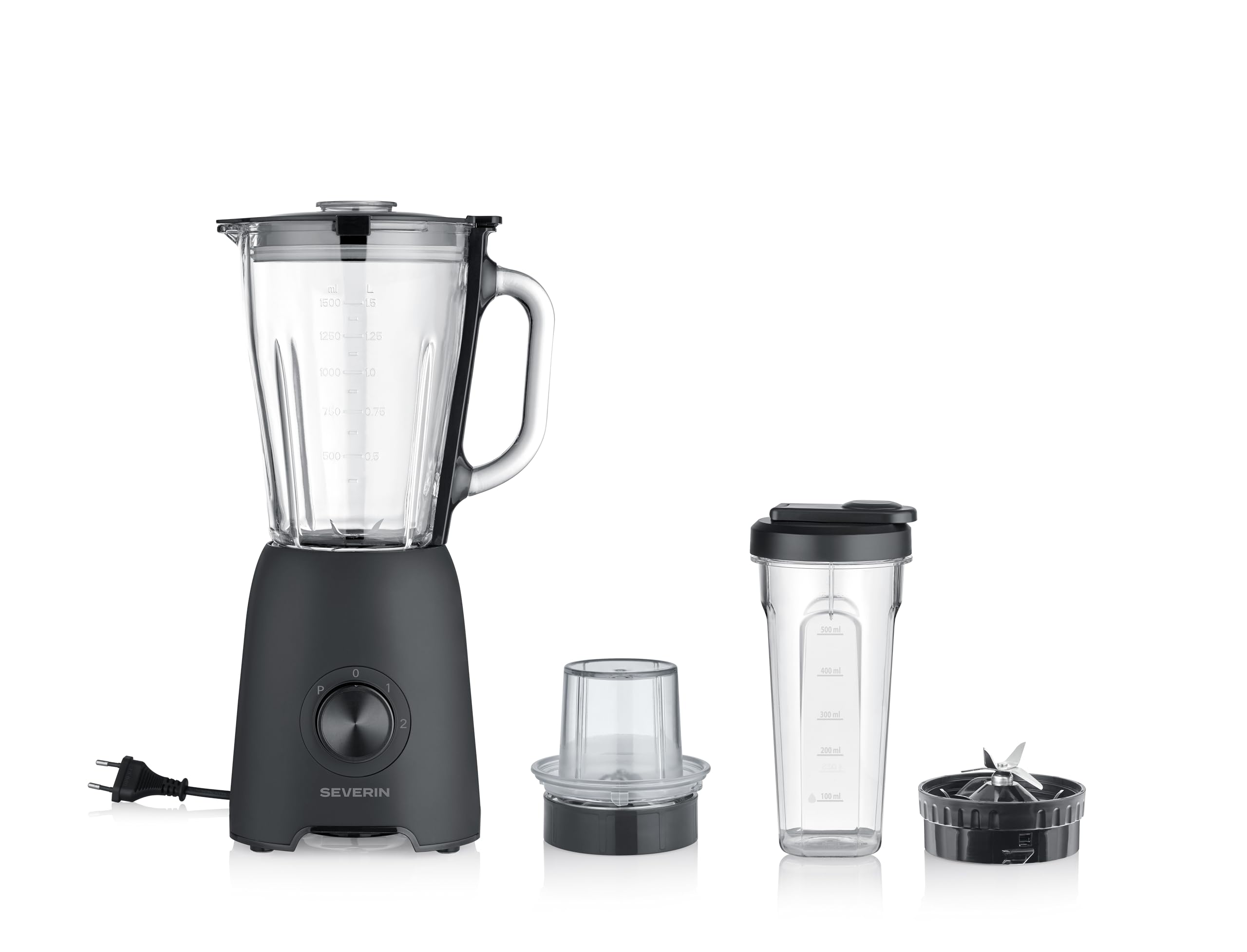 Severin SM 3724 frullatore vetro 1,5L 600W pulse