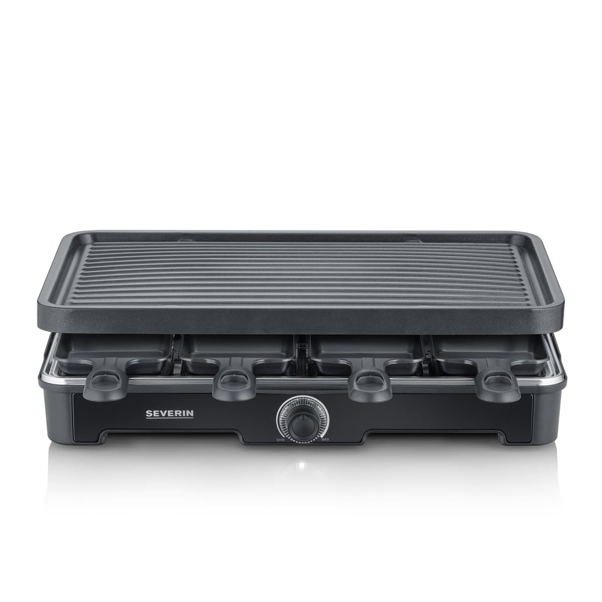 Severin Cibo divertente RG 9670 raclette grill 8 padelline nero