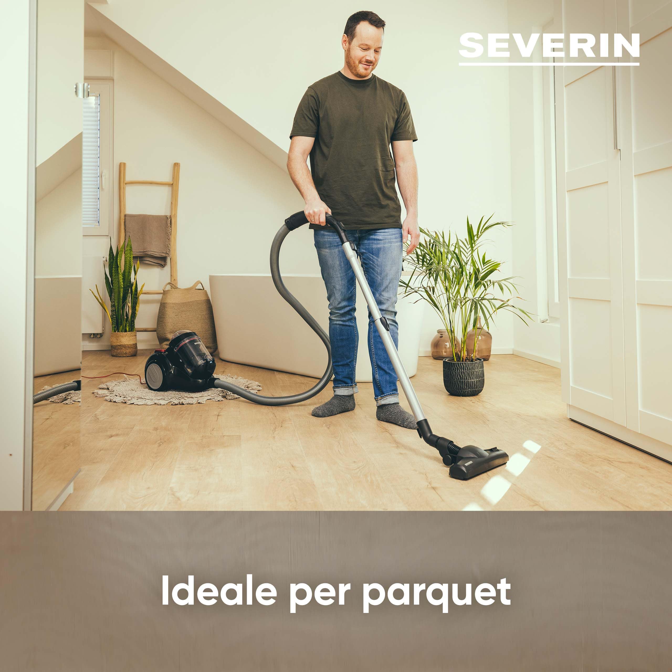 Severin CY 7089 aspirapolvere ciclonico 800W nero 2,1L