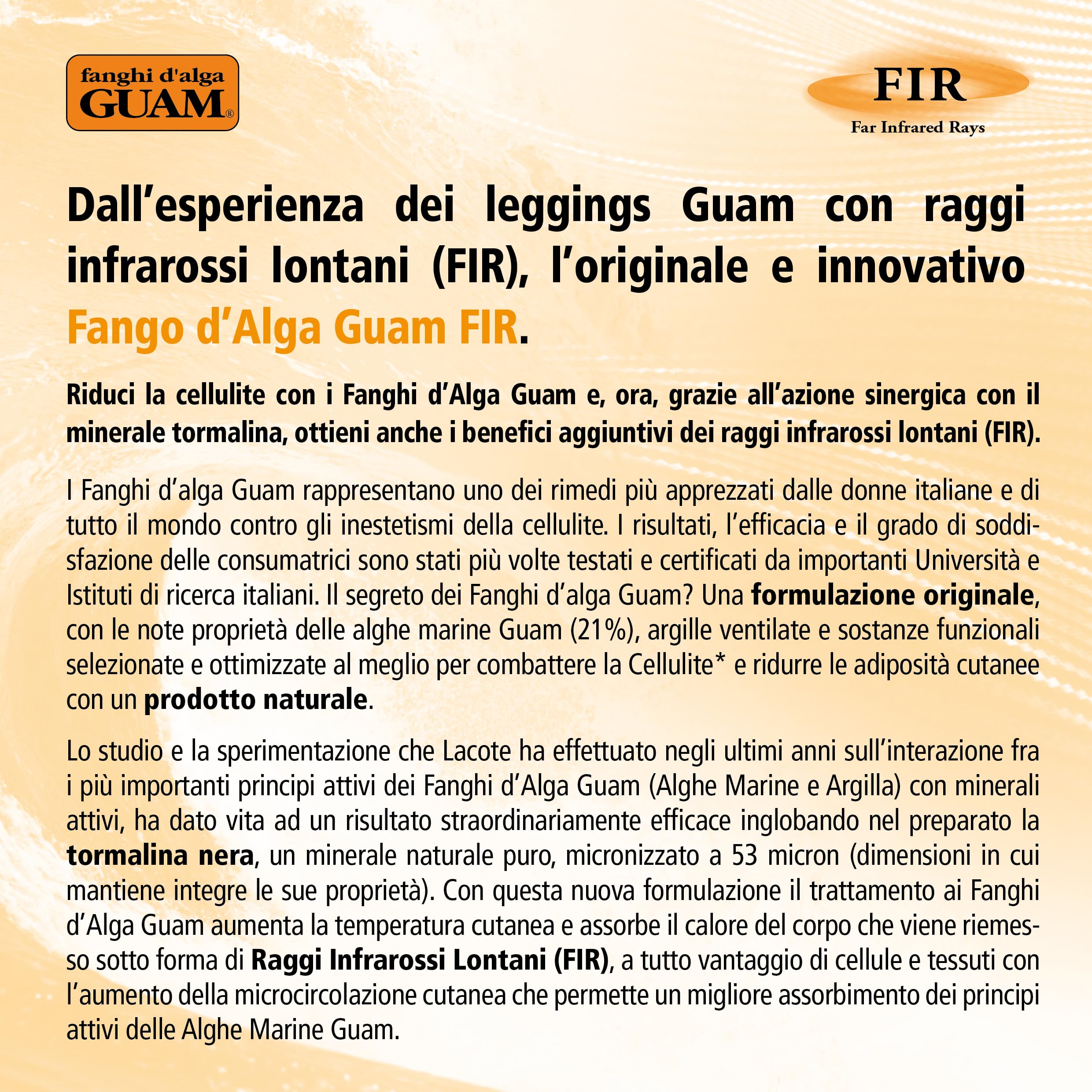 Guam FIR fango pancia e girovita 500 g tormalina