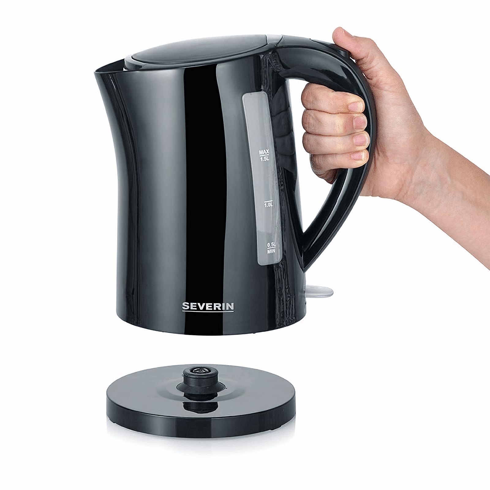 Severin WK 3498 Bollitore Elettrico Nero 1,5 L 2200 W