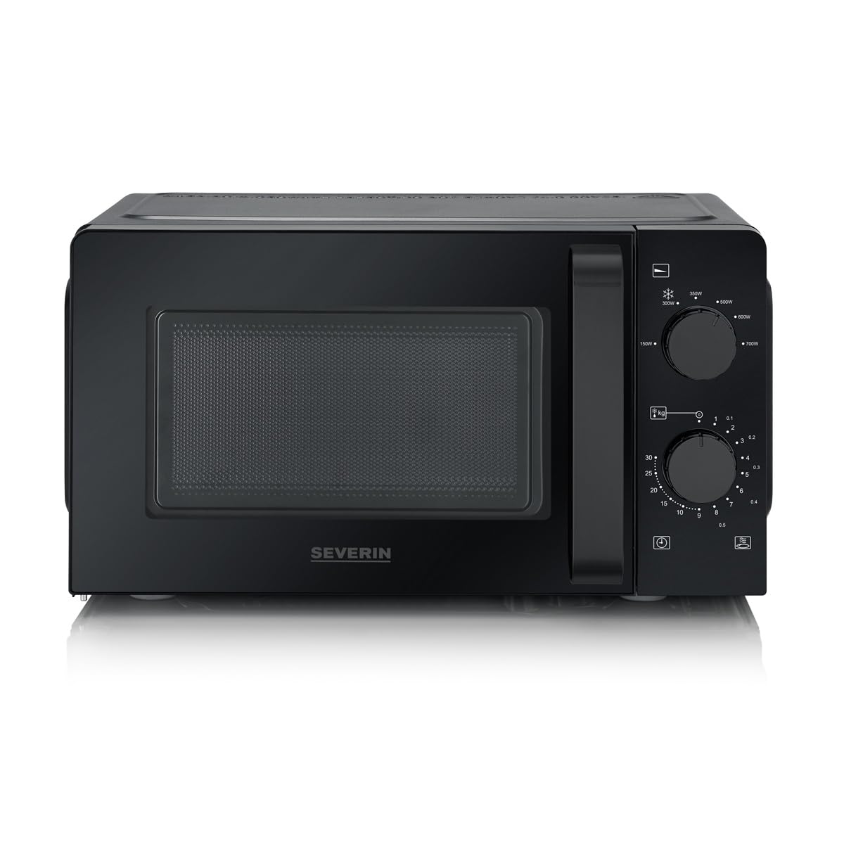 Severin MW 9587 microonde fondo vetro nero