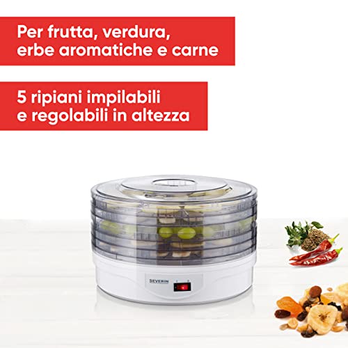 Severin OD 2940 Essiccatore Alimentare 5 Ripiani Frutta Verdure