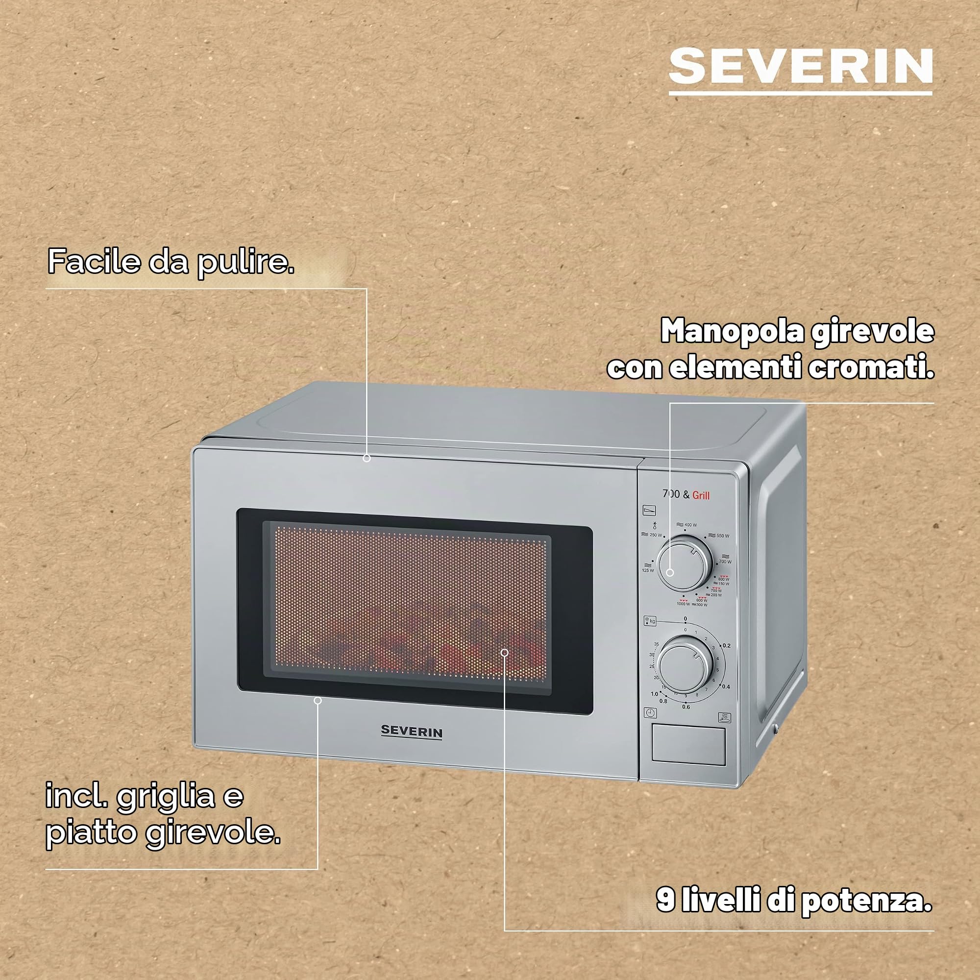Severin MW 7900 Microonde Controllo Vocale cucina