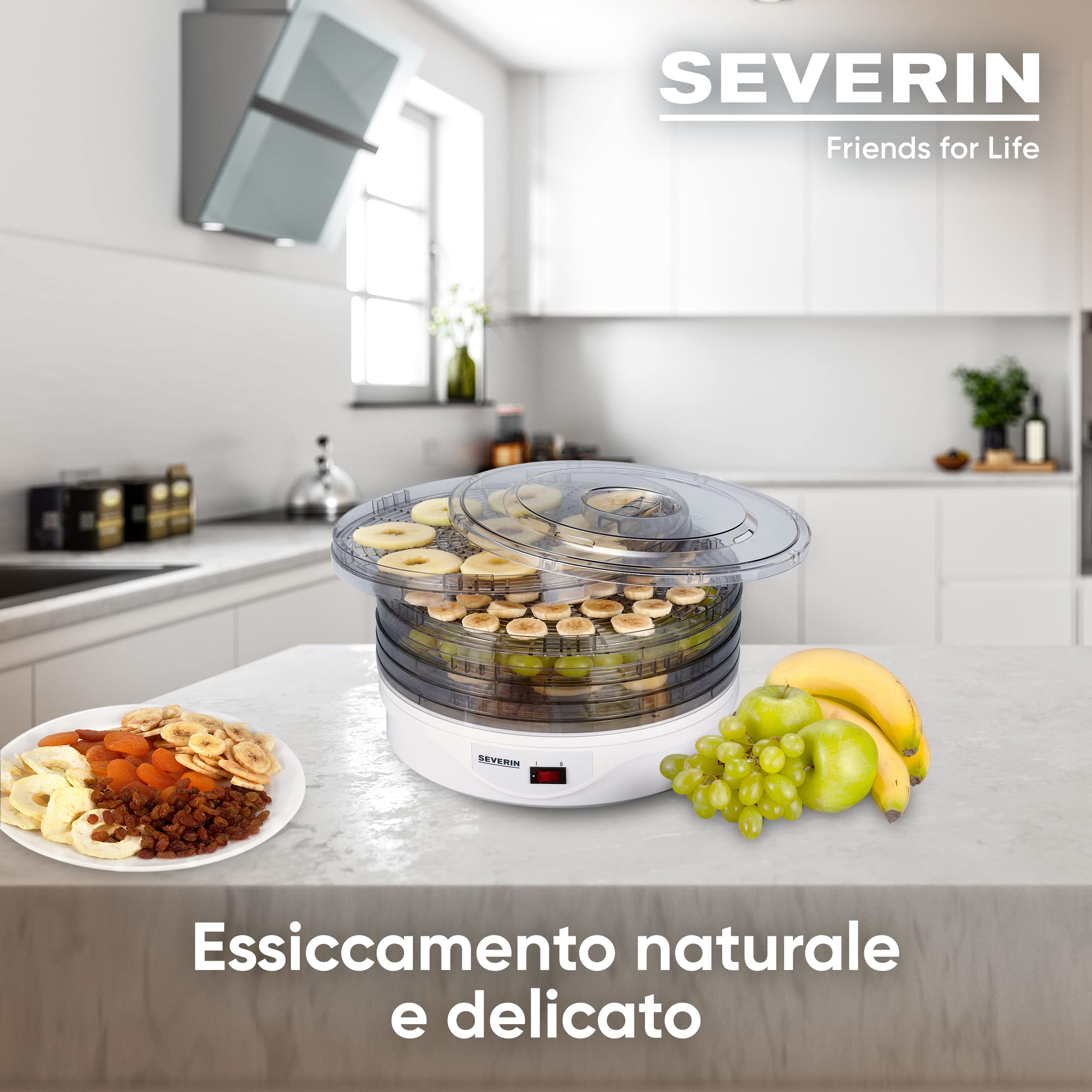 Severin OD 2940 Essiccatore Alimentare 5 Ripiani Frutta Verdure