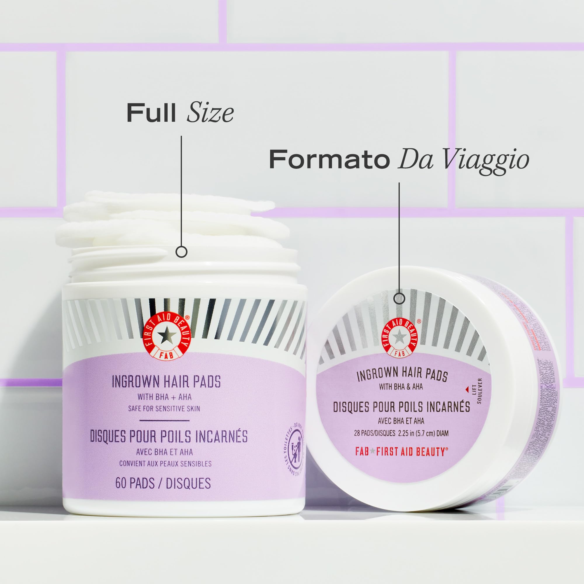 First Aid Beauty Ingrown Hair 28 pads BHA AHA peli incarniti