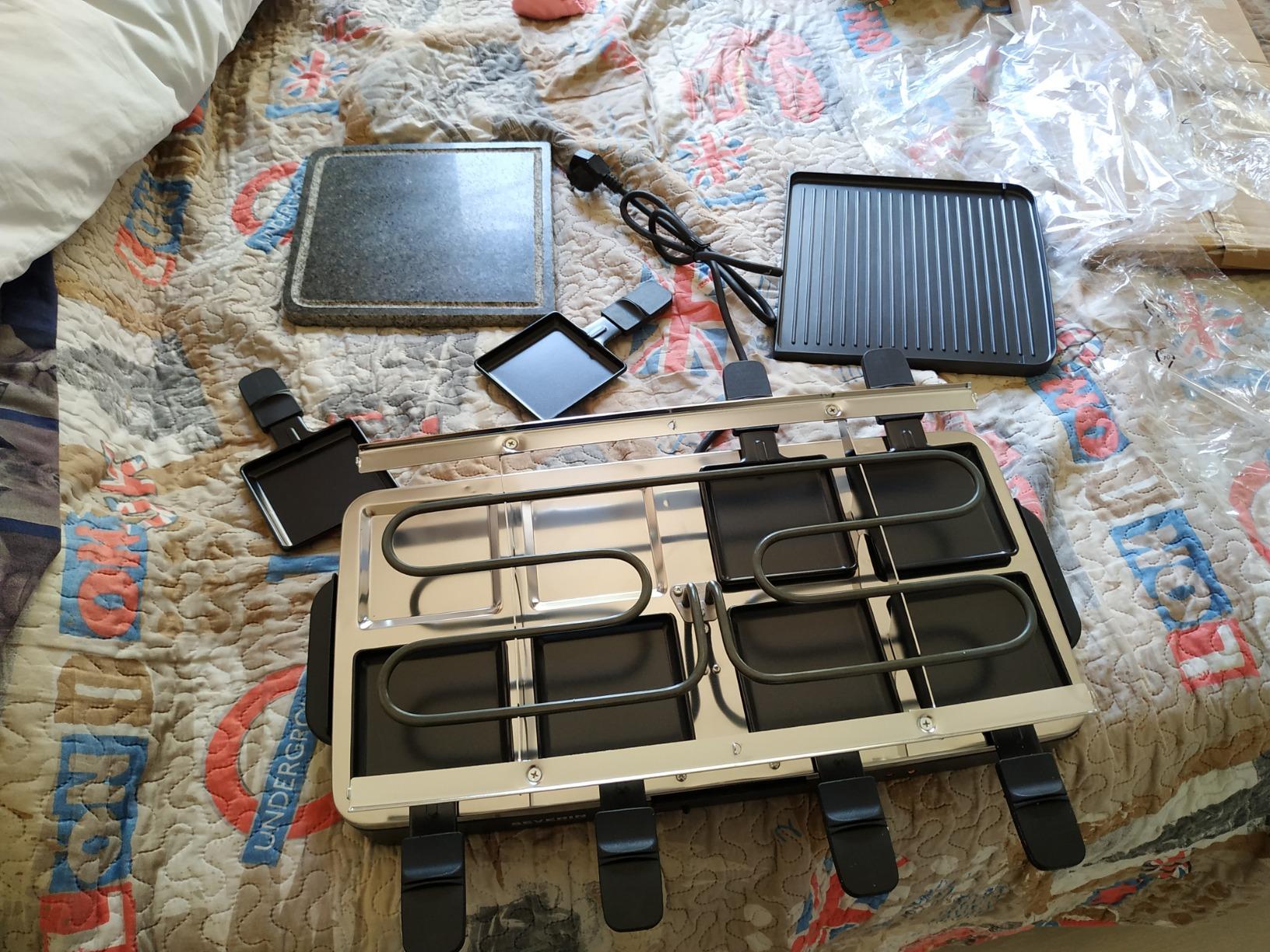 Severin RG 2341 Raclette Party Grill Nero 1500 W 8 Persone