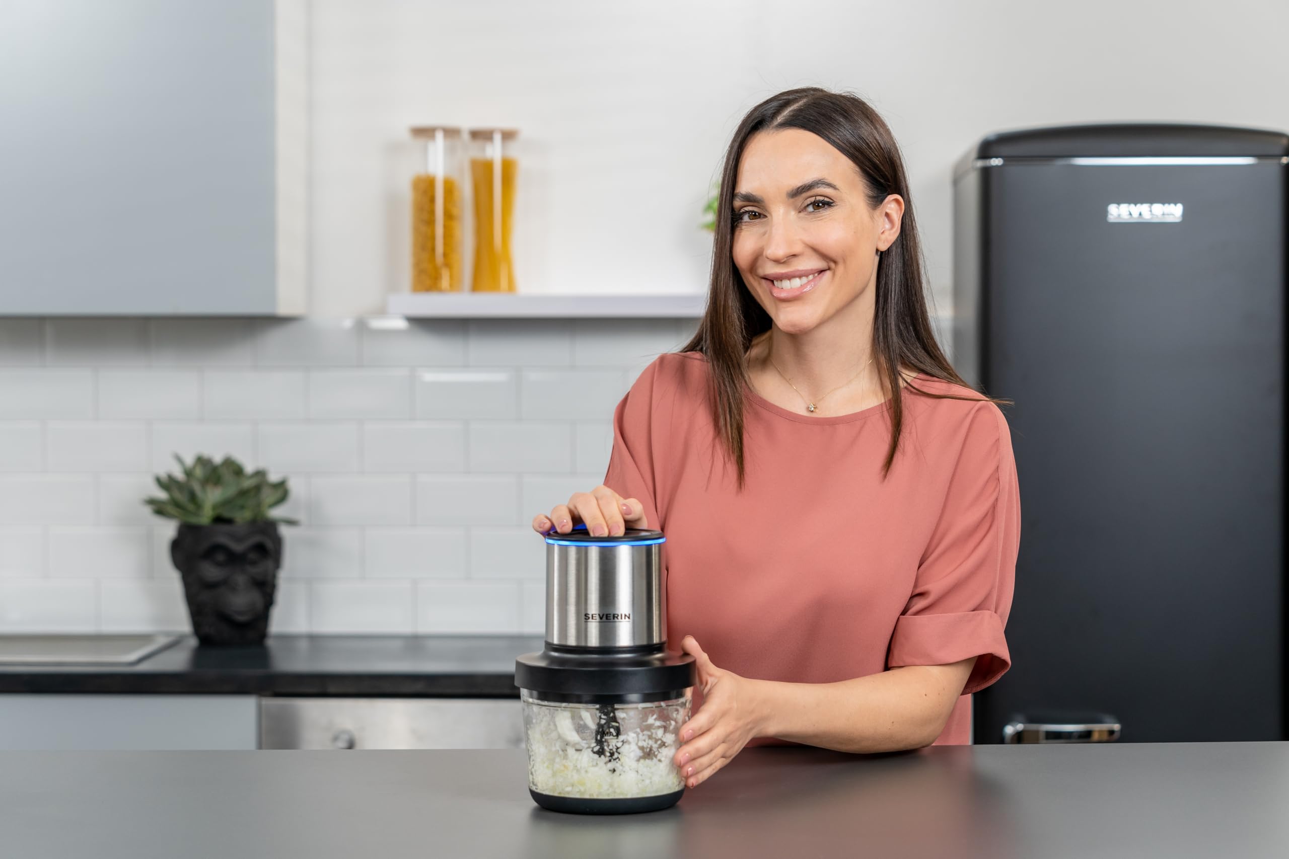Severin KM 3866 Tritatutto Senza Filo Vetro 1 Litro