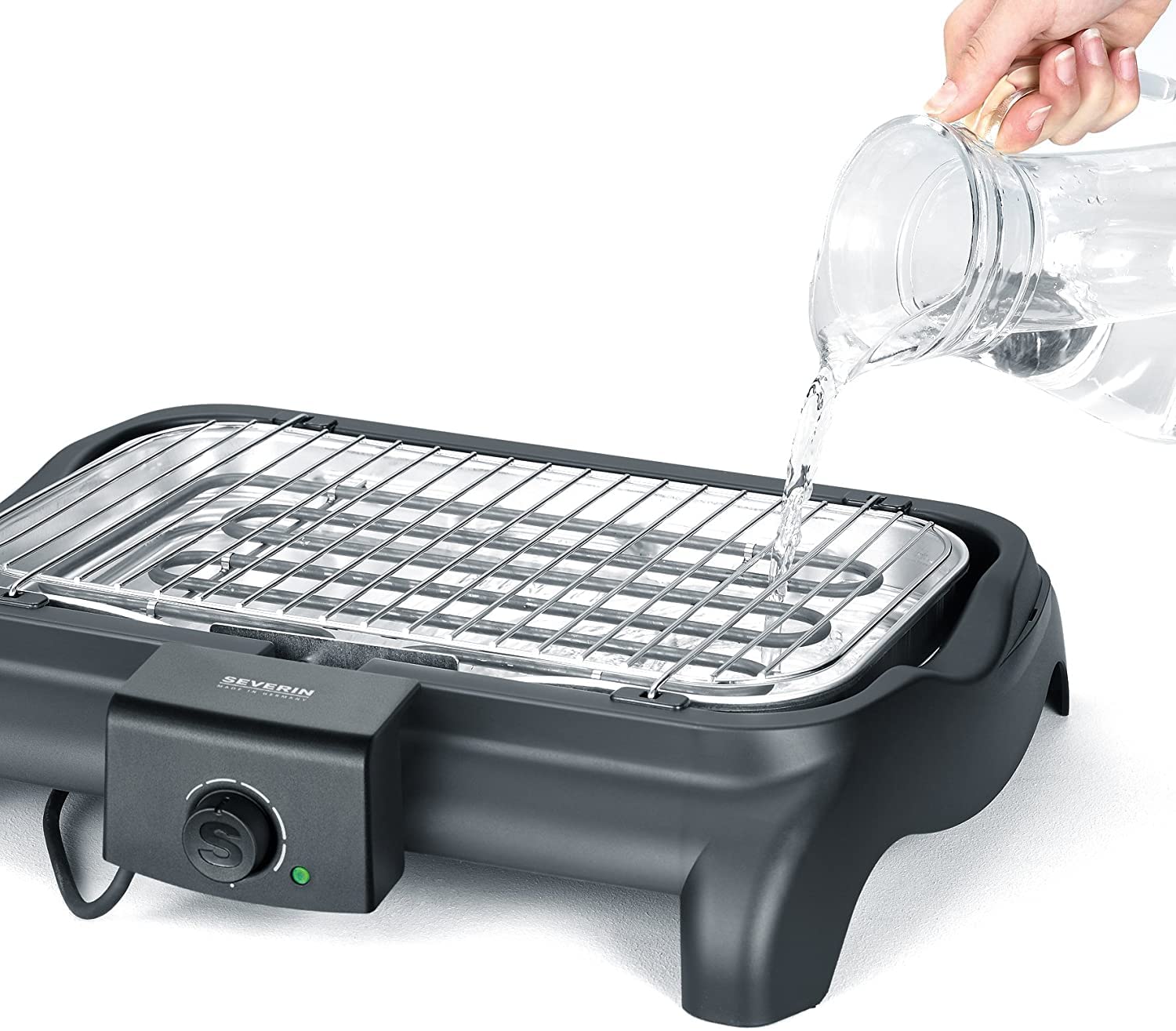 Severin PG 1511 Barbecue Grill Elettrico 2300W Nero da Tavolo