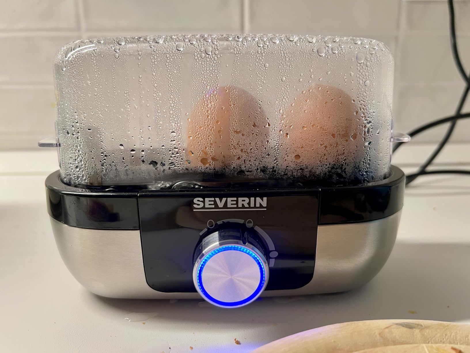 Severin EK 3163 cuociuova 3 uova acciaio 300W