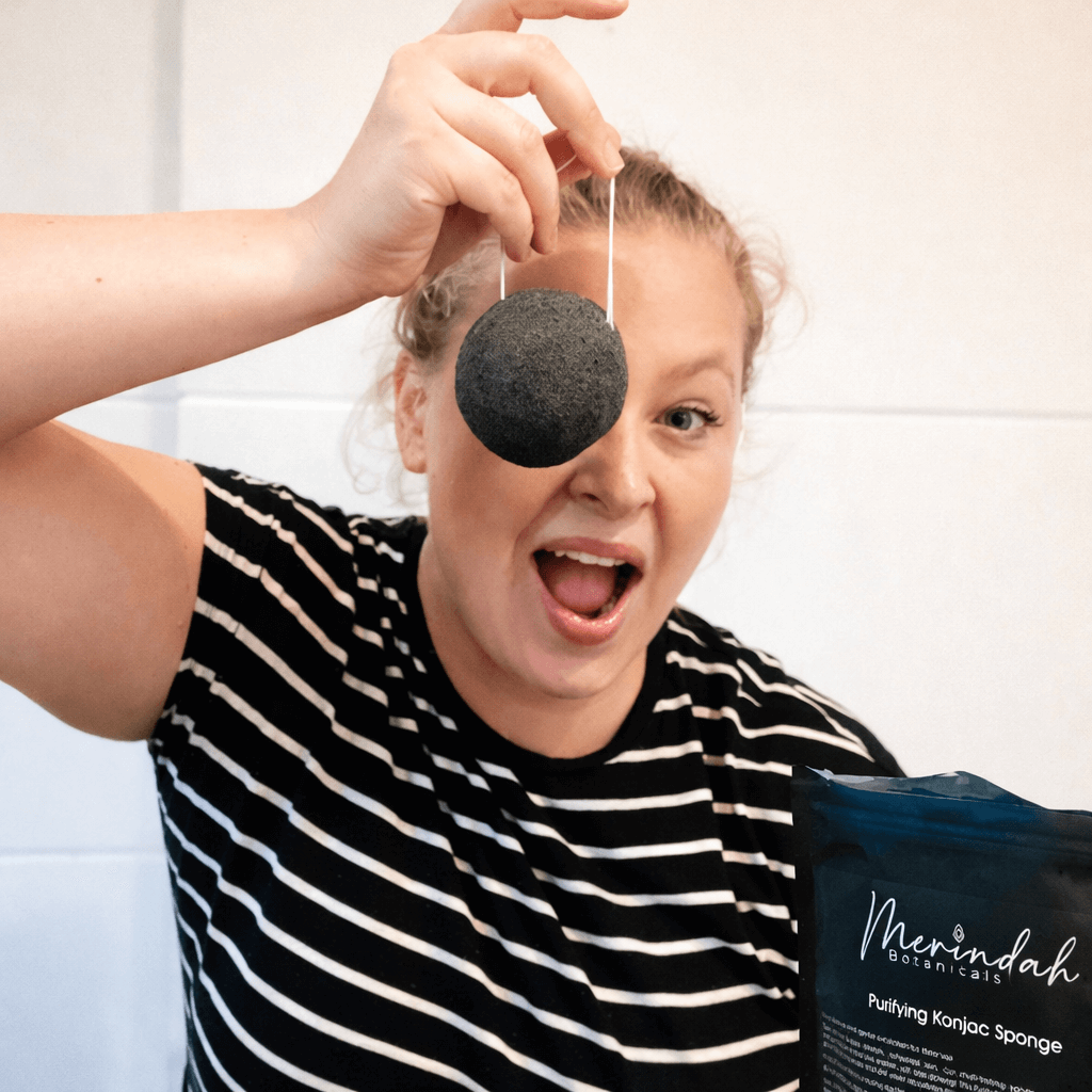 Merindah Face Gym spugna konjac viso purificante pelli sensibili