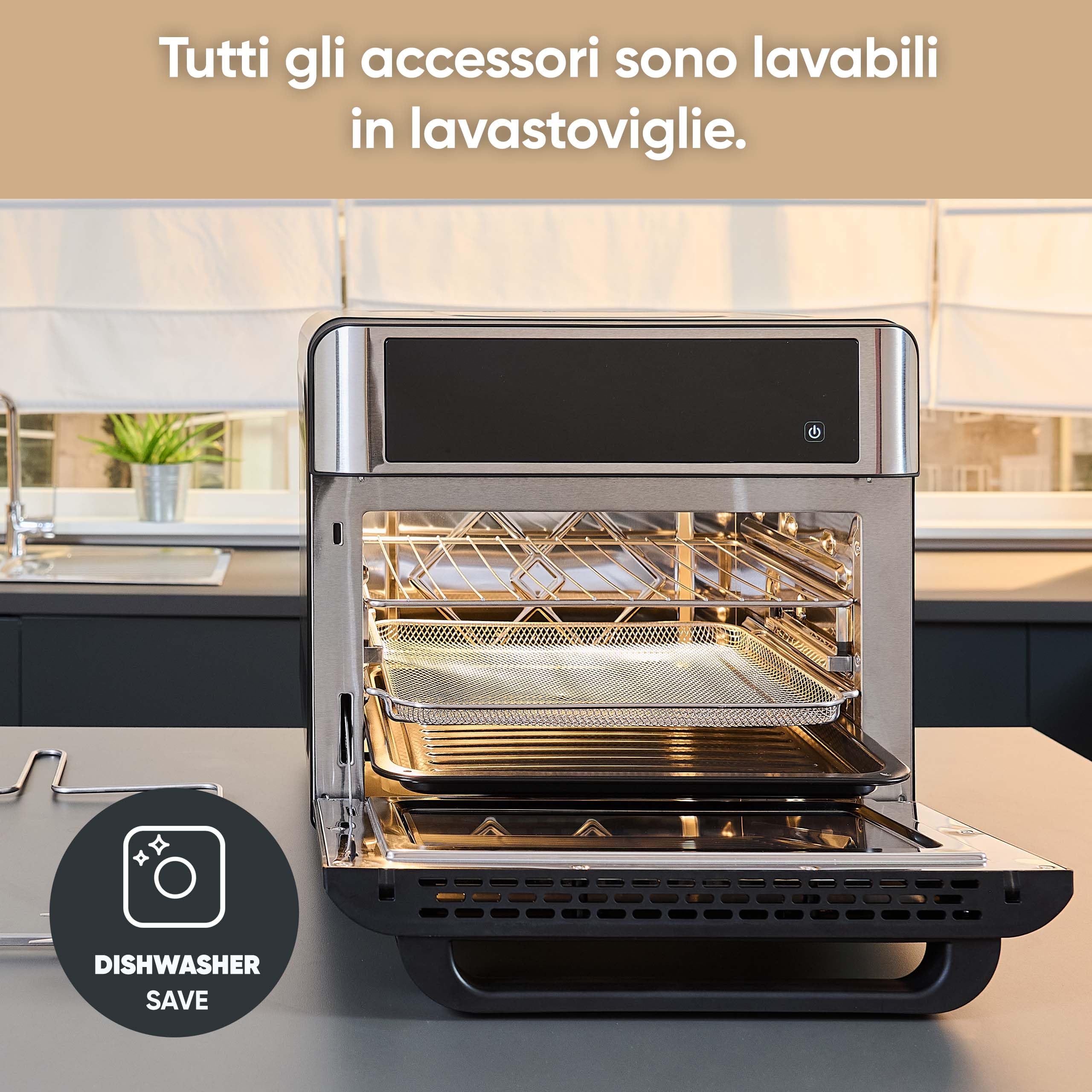 Severin TO 9579 Forno Friggitrice ad Aria 25 L Nero