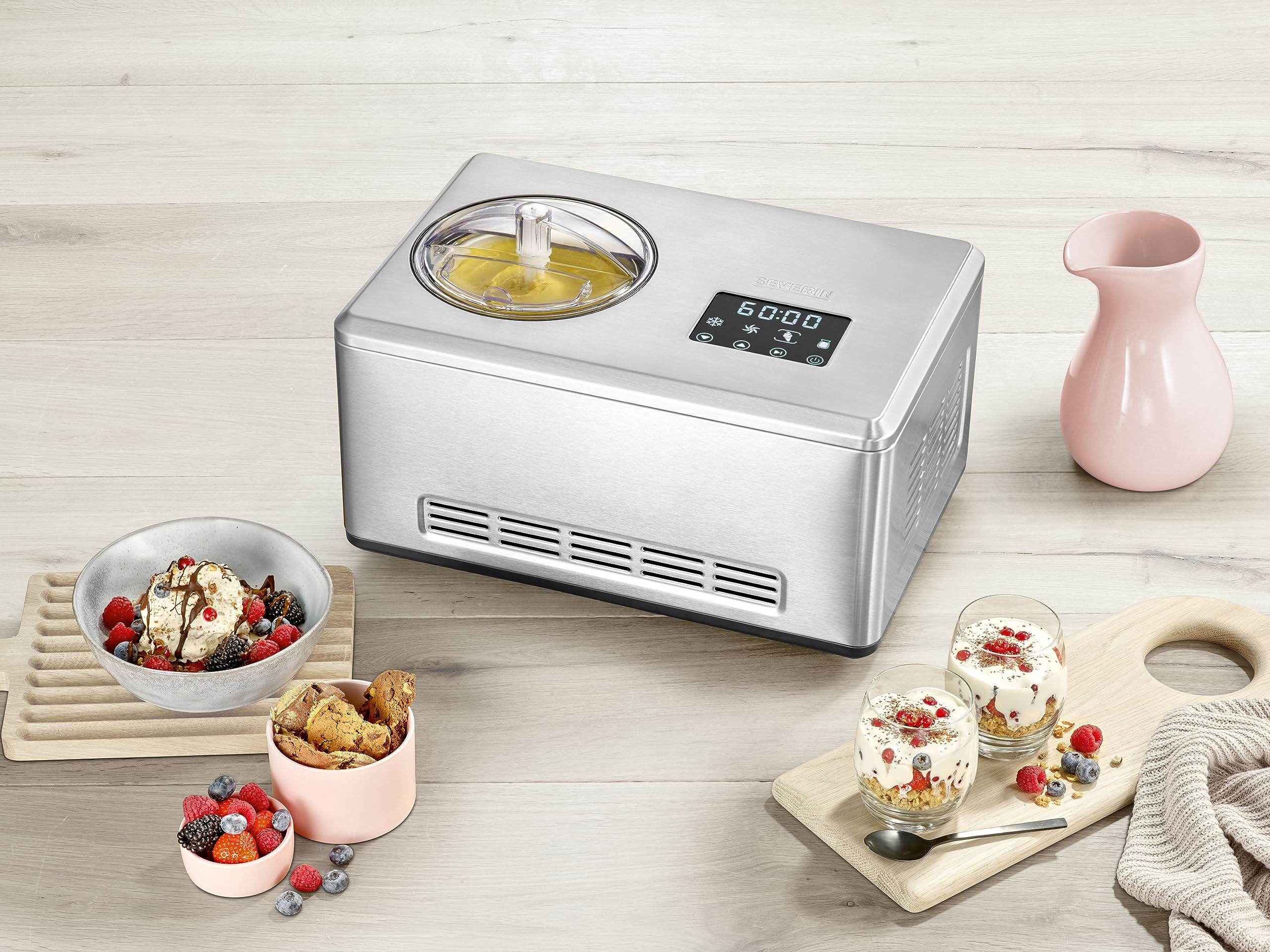 Severin EZ 7405 gelatiera autorefrigerante 2 L con compressore