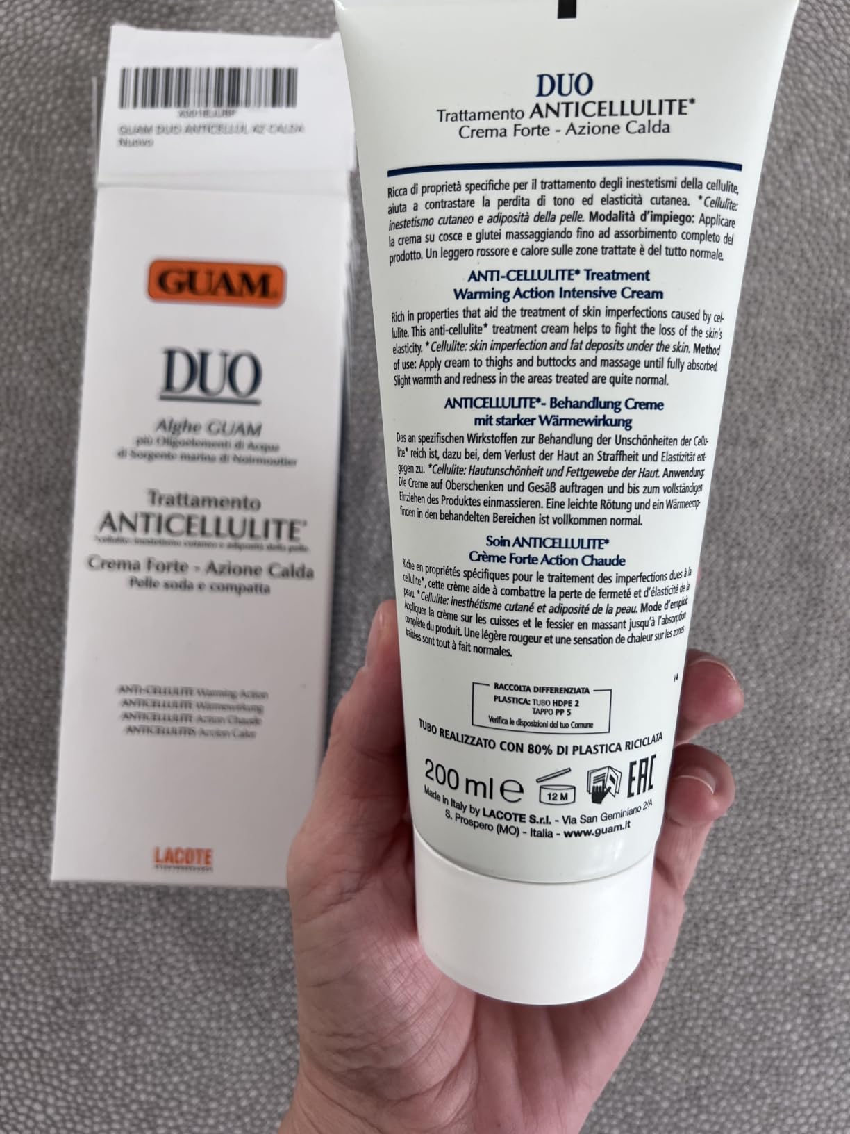 Guam Duo Creme Corpo crema forte azione calda alghe marine
